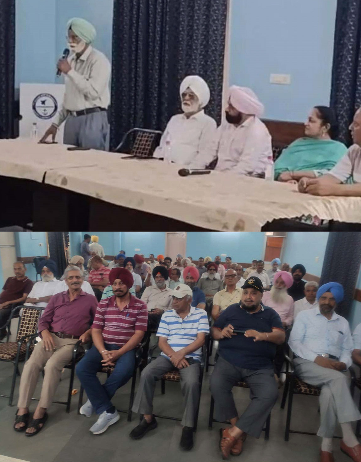 Residents upset over power crisis in Sector 67 hold meeting.